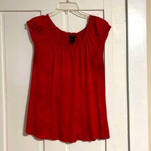 Red Satiny Blouse
